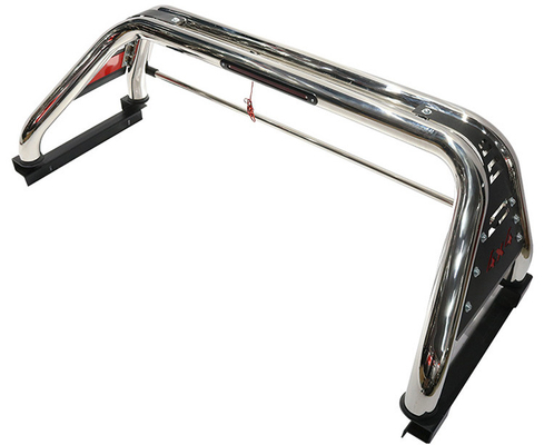 Phụ kiện màu đen 4x4 Thanh cuộn thể thao bằng thép không gỉ cho Hilux Rocco
